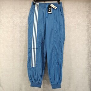 Adidas Ivy Park Unisex Medium‎ Light Blue Solid Nylon Track Pants H33308